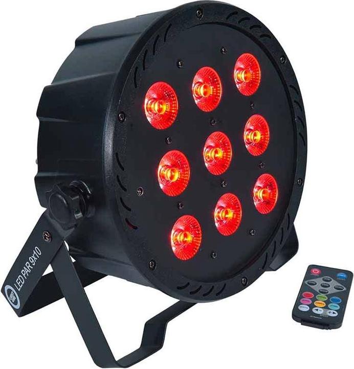 Productafbeelding No Name LIGHT4ME LED PAR 9X10W MKII RGBW IR afstandsbediening