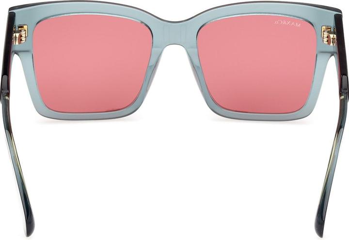 Actual product image Max&Co. Squared Acetate Sunglasses Green Bordeaux