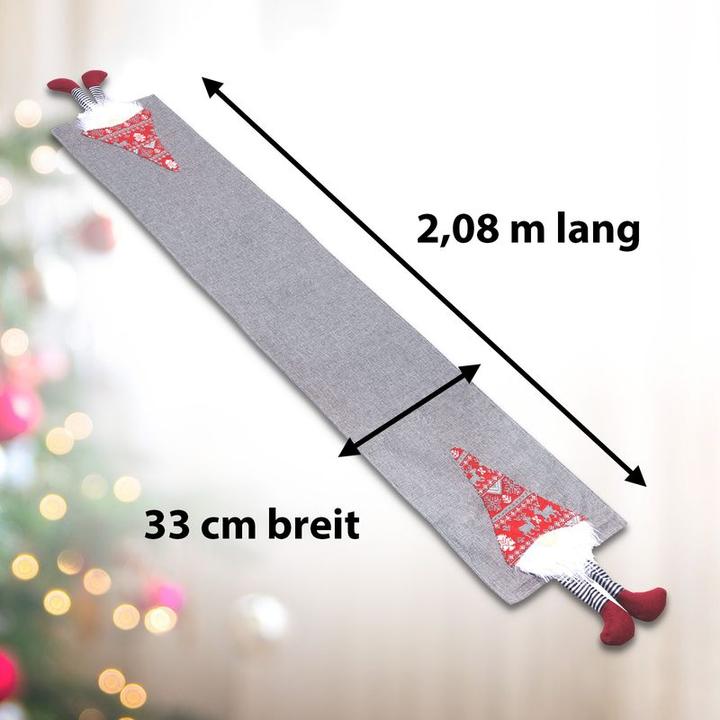 Produktbild Hermex Tischläufer mit Wichteln (33 x 208 cm)