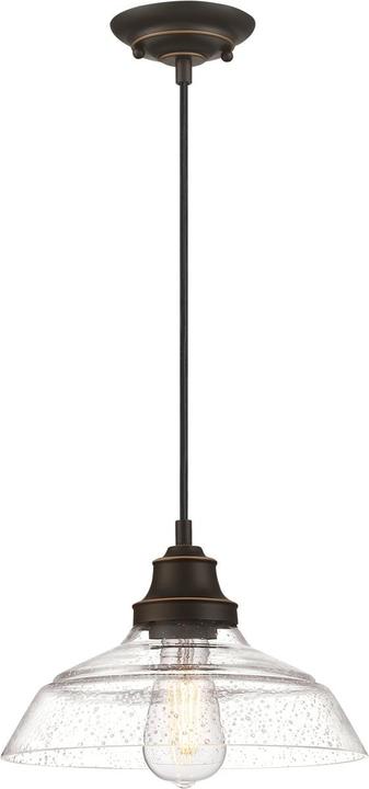 Westinghouse Pendant Light Iron Hill Bronze / Antique Glass (E27)
