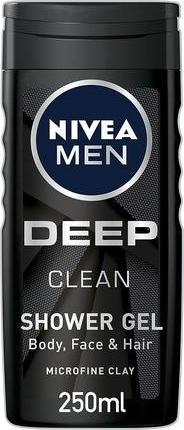 Actual product image NIVEA Men Shower Black Charcoal Shower Gel Deep Clean 250ml (250 ml)