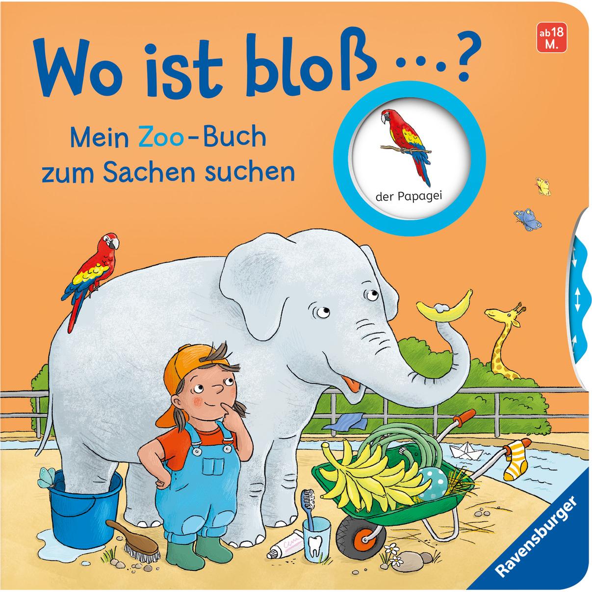 Wo ist bloss...? Mein Zoo-Buch zum Sachen suchen, Kinderbücher von Kathrin Lena Orso, Jutta Wetzel