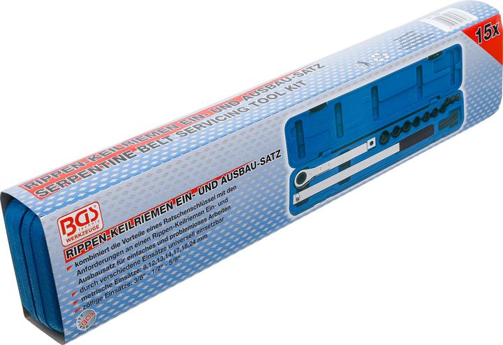 Image du produit BGS Kit de levier montage et démontage de courroies en V 10 (3/8) + 12,5 (1/2)