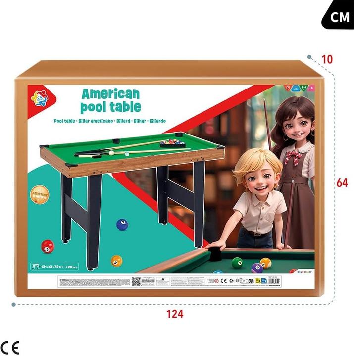 Produktbild CB Games Billard 121 x 78 x 61 cm