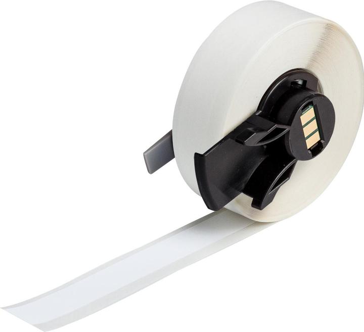 Immagine prodotto Brady M6C-500-489, poliestere, bianco, opaco, 12,70 mm x 15,24 m, adesivo extra forte, continuo (12.70 mm)