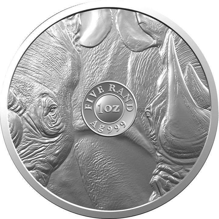 Produktbild South Africa Mint Silber Nashorn 1 oz - Big Five Serie I - 2020 (999, 2020)