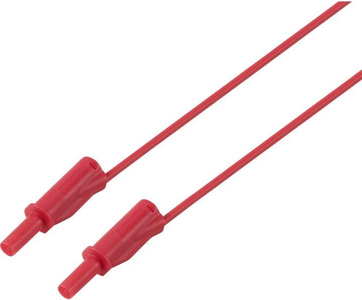 Voltcraft MSB-532 Messleitung 4mm 2 m Rot 2,5mm² CAT IV 600V 32 A