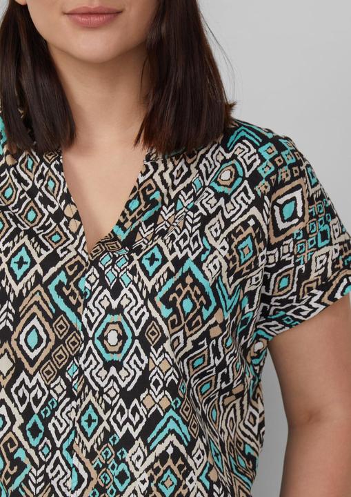 Immagine prodotto s.Oliver Bluse Leichte Baumwoll-Bluse mit All-over-Print (52)