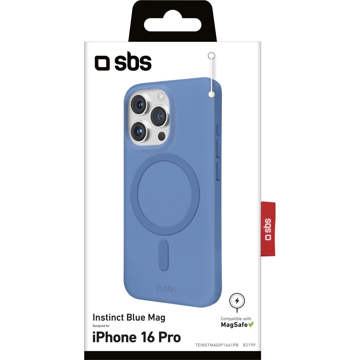 Thumbnail - SBS Instinct Cover mit MagSafe für iPhone 16 Pro blue (Apple iPhone 16 Pro), Smartphone Hülle, Blau