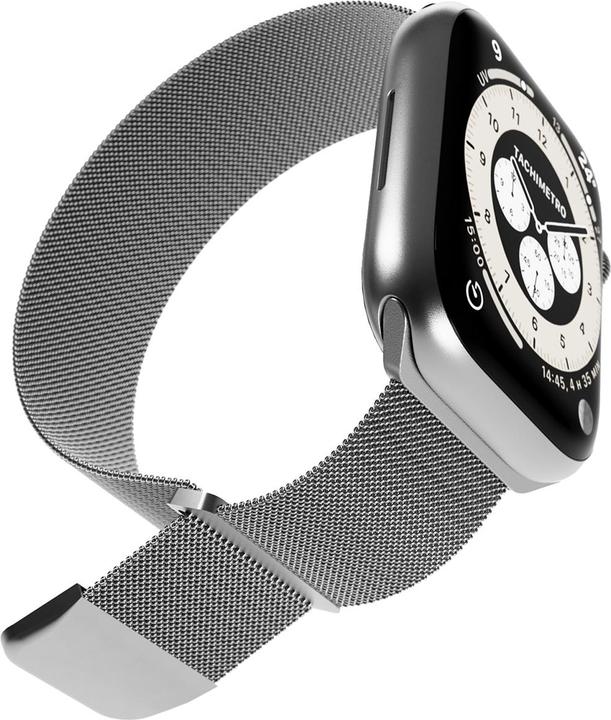 Produktbild Puro Milanese Magnetic Band - Pasek ze stali nierdzewnej do Apple Watch 38/40/41 mm (srebrny) (38 mm, 40 mm, 41 mm, Stainless Steel)