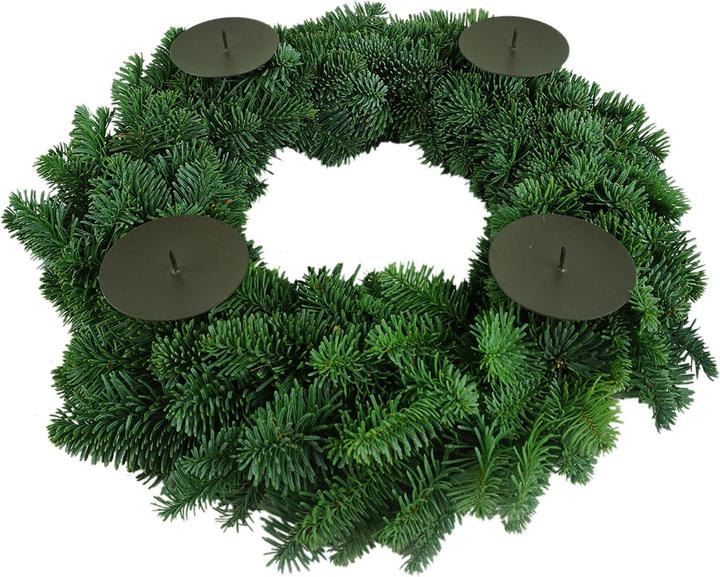 Produktbild Novaliv 4x Kerzenpick | Dorn, 6 cm SCHWARZ | Kerzenhalter für Adventskranz Kerzenpin Weihnachtskranz