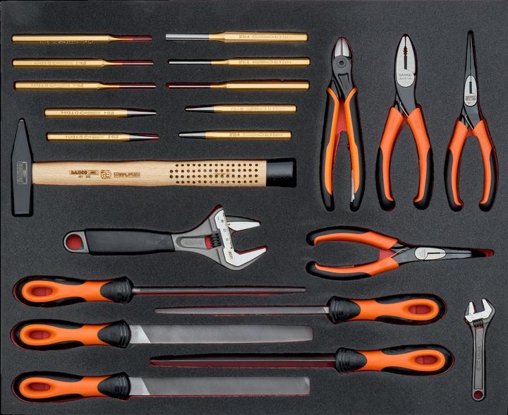 Bahco 22pc Mixed Tool Kit Modular Foam Insert