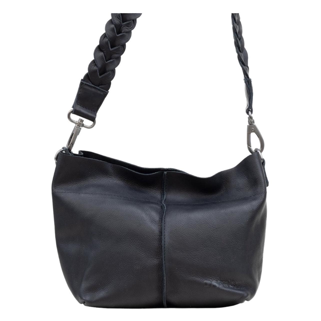 Dstrct, Vrouwen, Handtas, Medeideruckent Bag Damen - Leder - Preston Park - Schwarz, Zwart