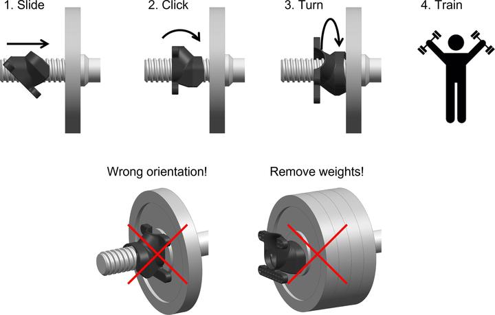 Produktbild 2M Solutions Hantelverschlüsse Easy Click