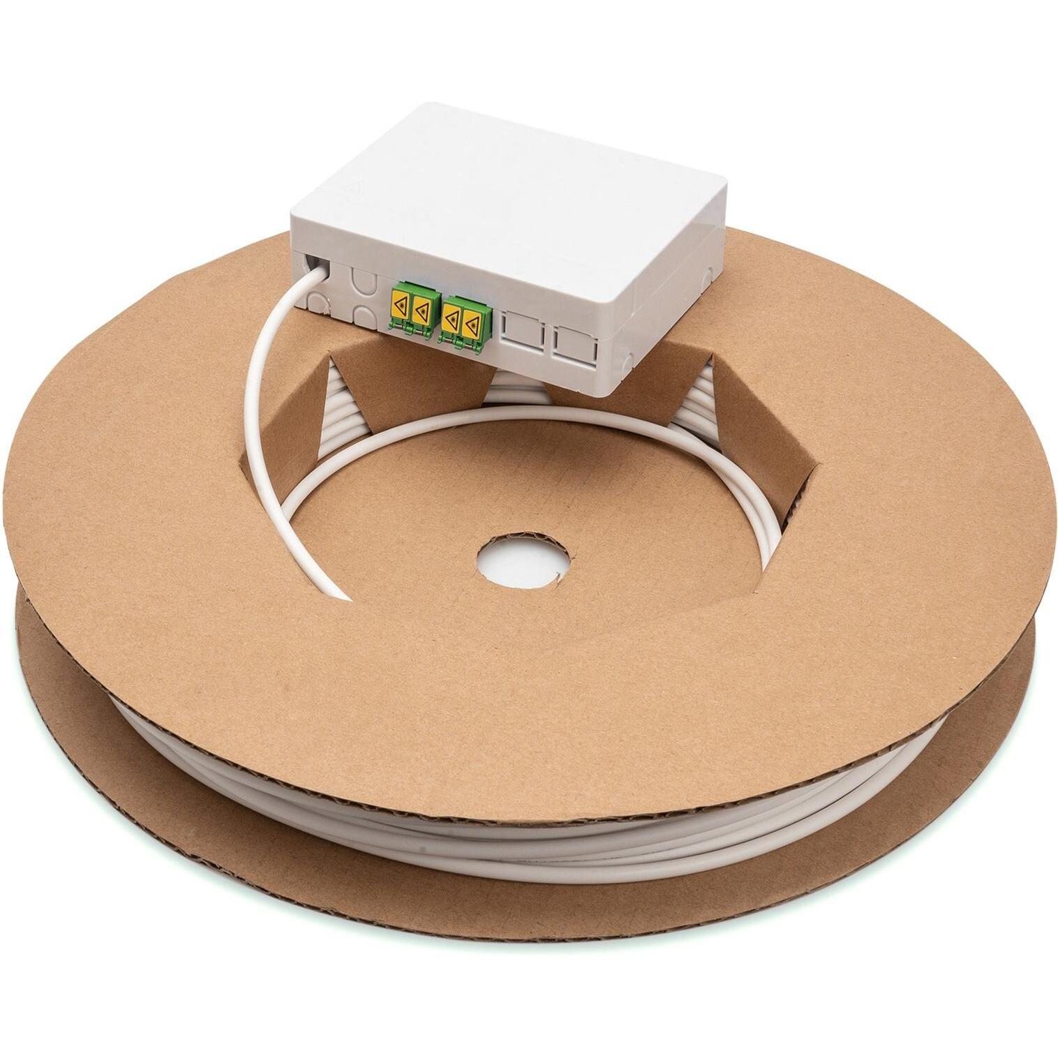 Digitus Kit di installazione Fttx LC/APC preassemblato/4 fibre/50m (50 m), Cavo di rete