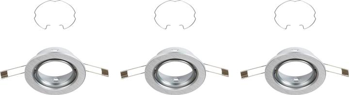 Produktbild Briloner Einbauleuchten 3er-Set, alufarbig, exkl. 3xGU10 (GU10)