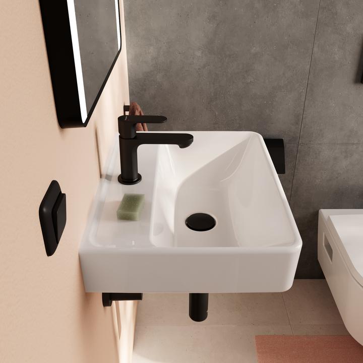 Actual product image hansgrohe Xanuia Q wash-hand basin, with tap hole, without overflow, 500x390mm, SmartClean, white