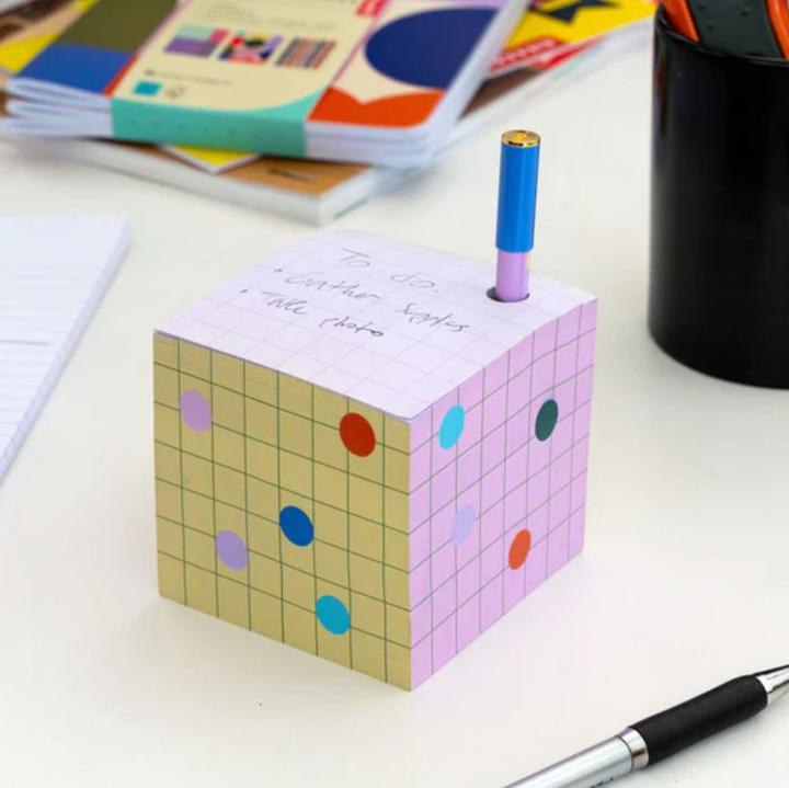 Produktbild Kikkerland Pen Holder Sticky Note Block (75 x 75 mm)