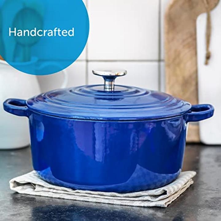 Actual product image BK Bourgogne Braadpan 28 cm Royal Blue (28 cm, Casserole + Stewpot, Cast iron)