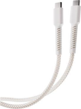 Immagine prodotto Vivanco Cavo USB-C Longlife, nylon, spina USB-C <> spina USB-C, max. 60W, bianco, 0,50m (0.50 m, USB 3.0)