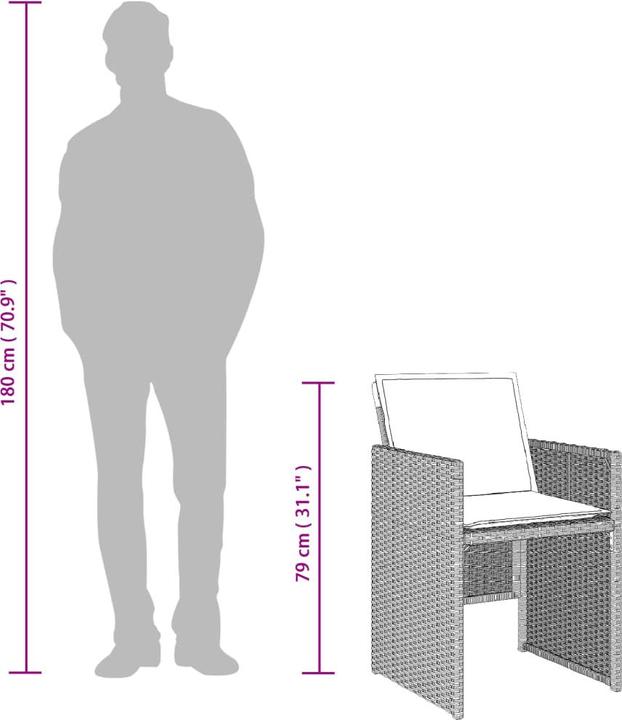 Actual product image vidaXL Kalama (275 cm)