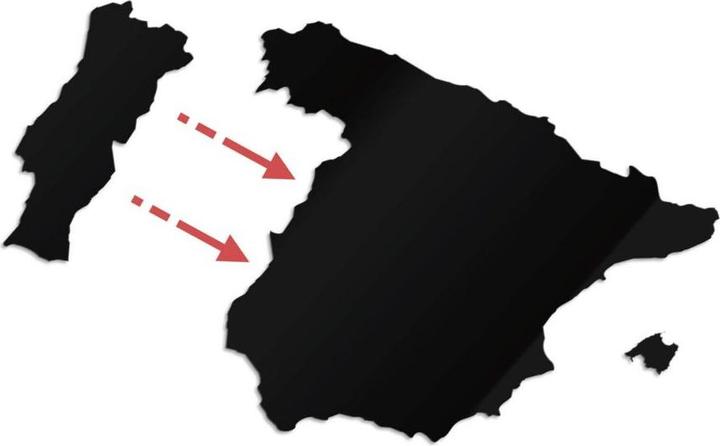 Actual product image Trenddeko Map Iberian Peninsula