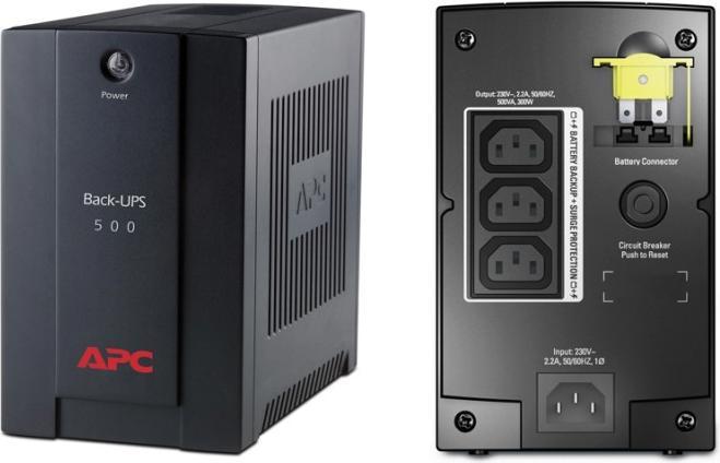 Immagine prodotto APC Back-UPS AVR, IEC (500 VA, 300 W, Interattivo linea UPS)