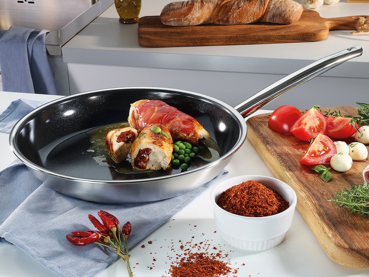 Actual product image Spring Cheese fondue set Classic alpine lift copper finish/black induction ø 23 cm (24 cm, Frying pan)