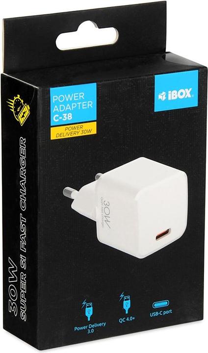 Actual product image iBox C-38 USB-C charger PD30W (30 W)