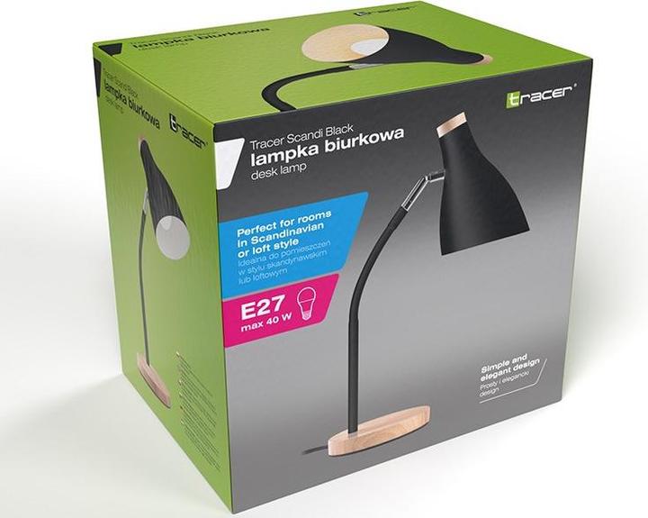 Actual product image Tracer lampka biurkowa Scandi Black (E27)