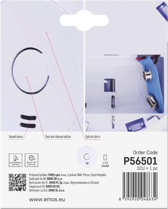 Image du produit Emos Détecteur de fumée GS536-H01