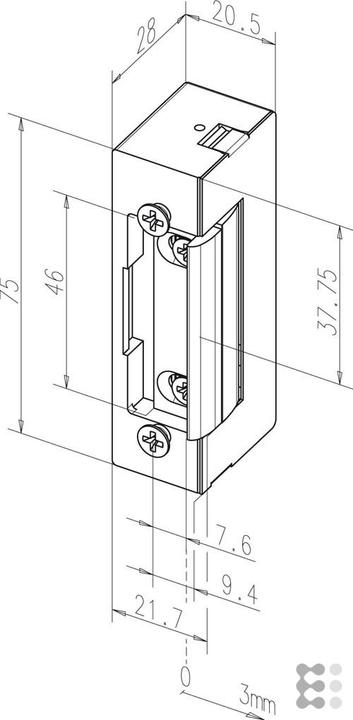 Produktbild effeff Elektro-Türöffner 17 und 17.E FaFix (Objekttür, Indoor)