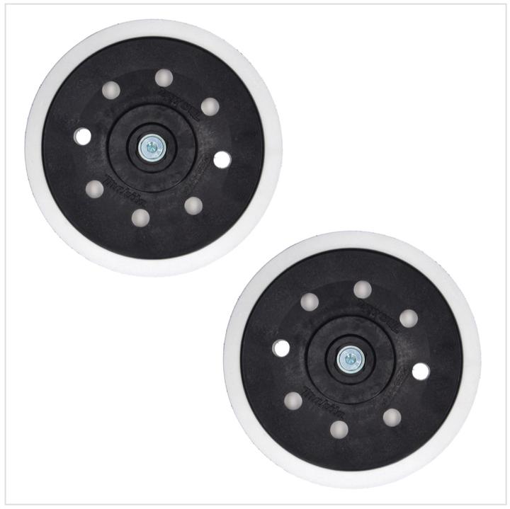 Actual product image Makita 2x sanding disc soft for random orbital sander / grinder 150 mm M8 ( 196684-1 ) (Soft)