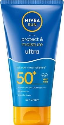 Image du produit NIVEA Sun Protect & Moisture Moisturizing Sunscreen SPF50+ 150ml (Crème solaire, SPF 50+, 150 ml)