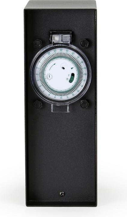 Image du produit Wiltec 2-Multiprise de Jardin Usage extérieur Acier fin 2 Voies Borne Indice IP44 avec Minuterie