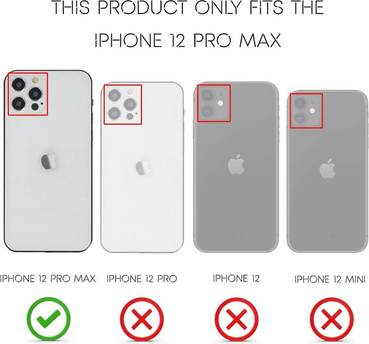 Actual product image Nalia Clear Neon Cell Phone Case (Apple iPhone 12 Pro Max)