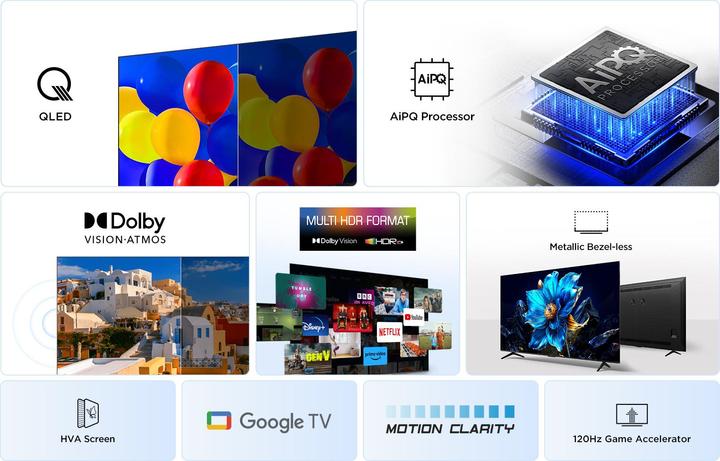 Actual product image TCL 43P7K (43", QLED, 4K, 2025)