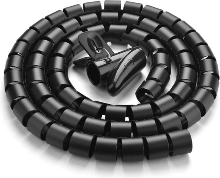 Ugreen Flexibler Kabelkanal Cable Zipper Management 5m (Kabelspiralschlauch, 500 cm)