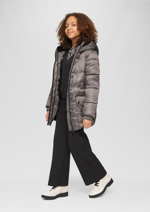 Actual product image S.Oliver Outdoor-Mantel Mantel in Metallic-Optik mit Fleecefutter