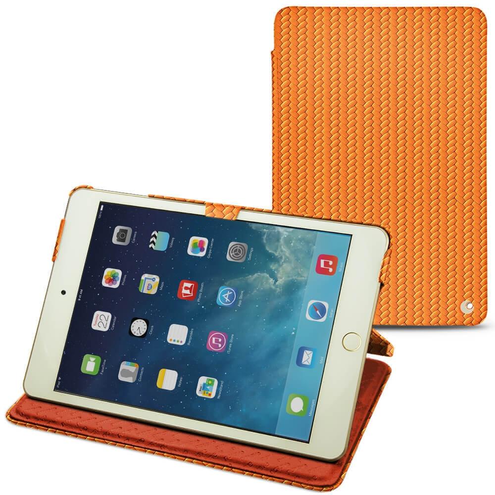 Noreve Lederschutzhülle horizontal (iPad Mini 5), Tablet Hülle, Orange