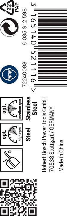 Produktbild Bosch Professional Zubehör PRO Stainless Steel HSS-Co Spiralbohrer, 3 x 33 x 61 mm (3 mm)