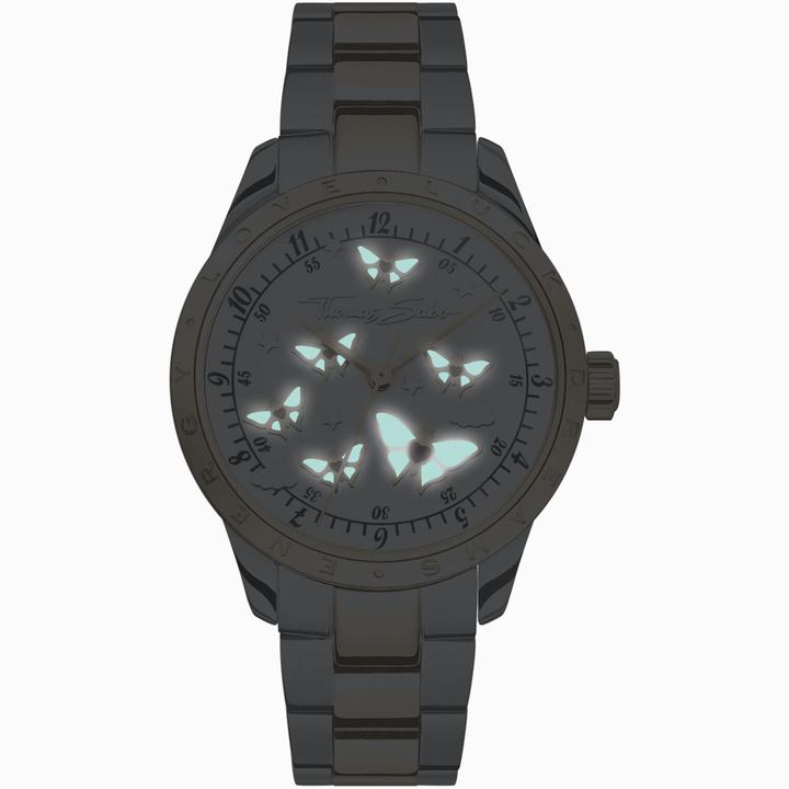Produktbild Thomas Sabo Damenuhr mit Schmetterlingen Bicolor (Analoguhr, 34 mm)