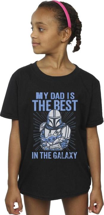 Produktbild Star Wars Mandalorian Best Dad TShirt Mädchen (128)