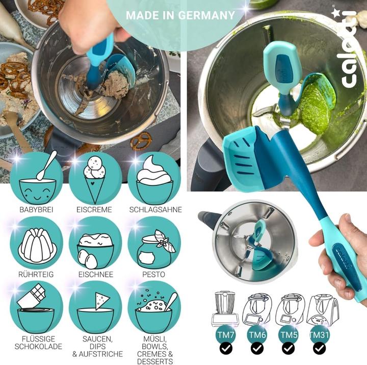 Produktbild Wundermix Calotti Silikon +  Drehkellenspatel für Thermomix TM6 TM5 TM31