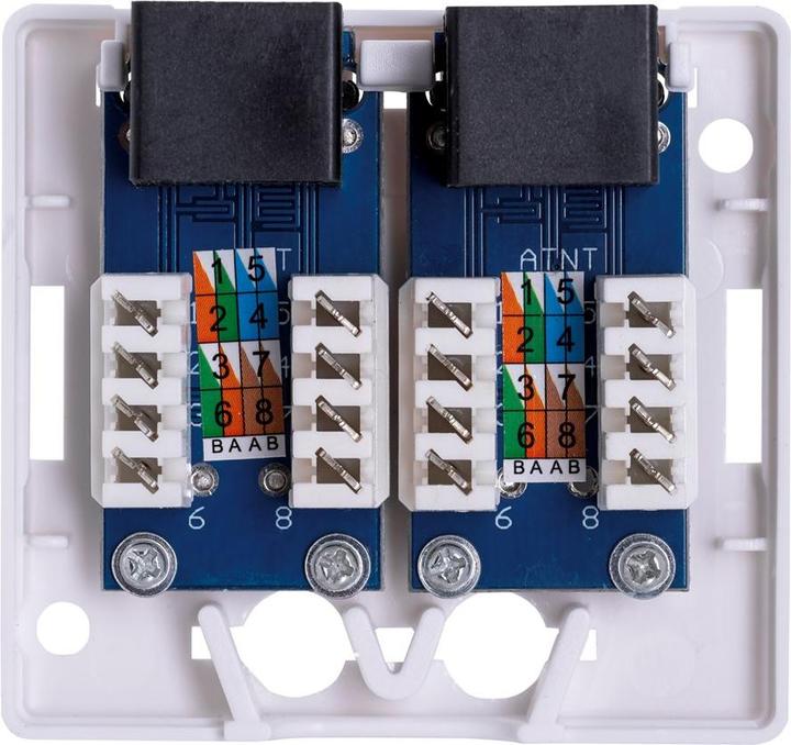 Actual product image Lanberg OU6-0002-W Socket RJ-45 White
