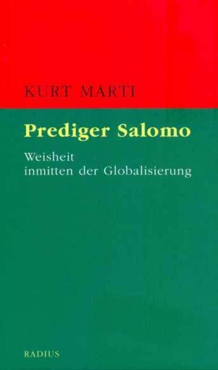 Produktbild Prediger Salomo (Deutsch, Kurt Marti, 2016)