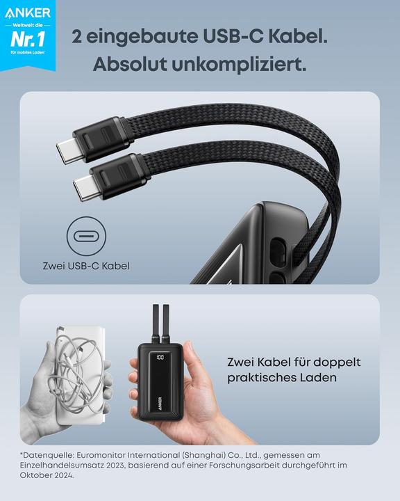 Produktbild Anker Zolo Powerbank 20000mAh, 45W Schnellladegerät (20000 mAh, 45 W)