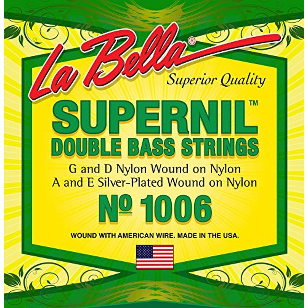 La Bella 1006 Supernil Kontrabass Saiten (4 x, Kontrabass) (1006)
