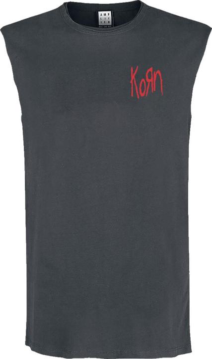Actual product image Amplified Unisex Adult Lineart Issues Korn Tank Top (M)