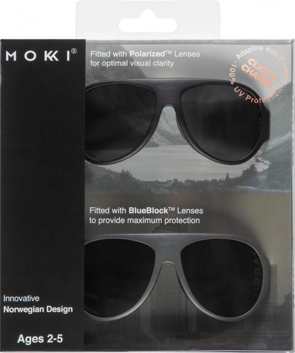 Image du produit Mokki Lunettes de soleil enfants noir 2-5 ans click & change